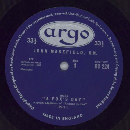 John Masefield A Fox's Day vinyl LP album (LP record) UK 6QRLPAF820585