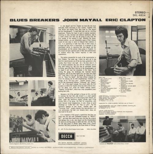 John Mayall Blues Breakers - 1st (A) vinyl LP album (LP record) UK JOMLPBL639439