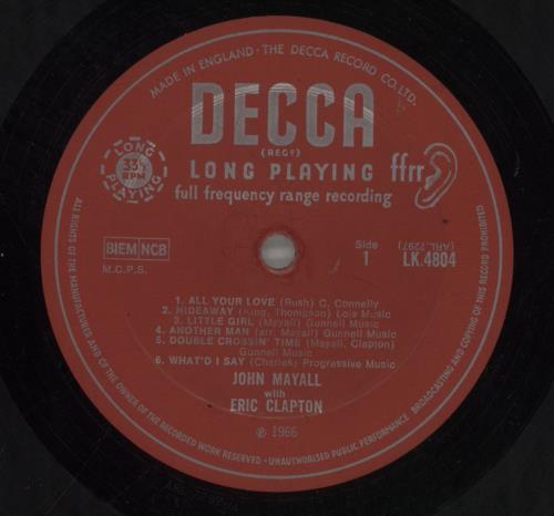 John Mayall Blues Breakers - 1st (B) - Flipback Sleeve - EX vinyl LP album (LP record) UK JOMLPBL858853