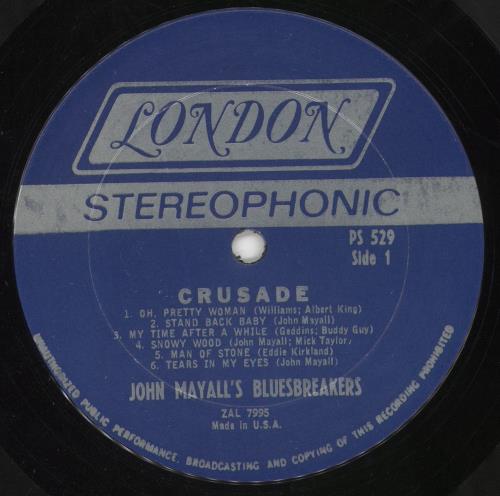 John Mayall Crusade + Shrink vinyl LP album (LP record) US JOMLPCR739029