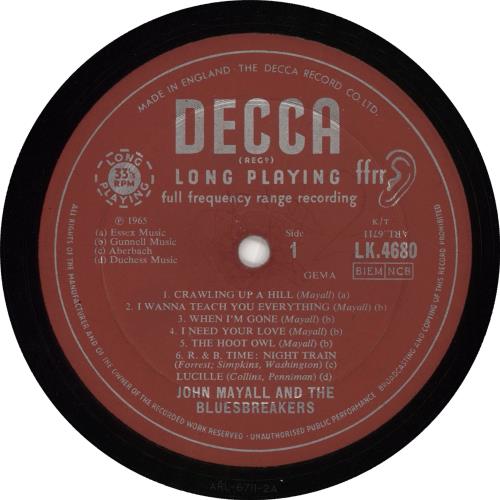 John Mayall John Mayall Plays John Mayall - 1st - VG vinyl LP album (LP record) UK JOMLPJO719771