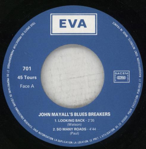 John Mayall Looking Back 7" vinyl single (7 inch record / 45) French JOM07LO887988