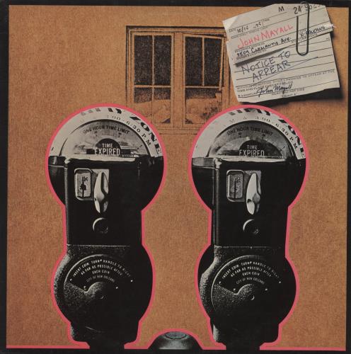 John Mayall Notice To Appear + insert vinyl LP album (LP record) UK JOMLPNO161194