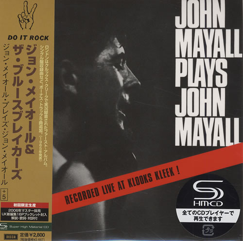 John Mayall Plays John Mayall SHM CD Japanese JOMHMPL424366