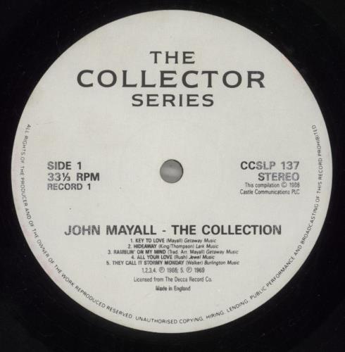 John Mayall The Collection 2-LP vinyl record set (Double LP Album) UK JOM2LTH422763