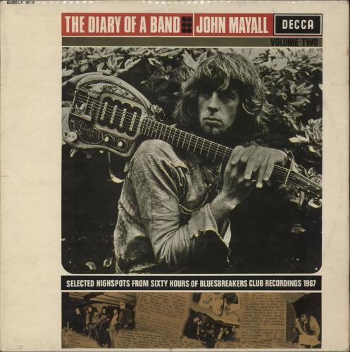 John Mayall The Diary Of A Band - Volume Two - VG vinyl LP album (LP record) UK JOMLPTH868335