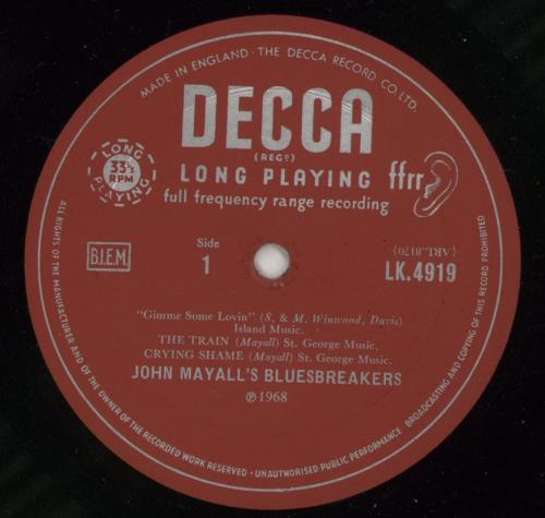 John Mayall The Diary Of A Band - Volume Two - VG vinyl LP album (LP record) UK JOMLPTH868335