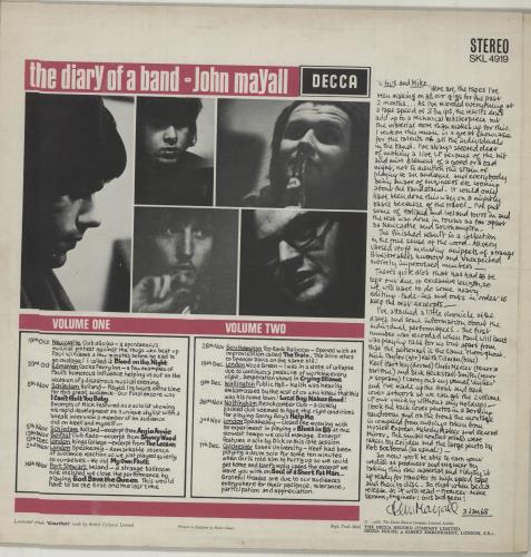 John Mayall The Diary Of A Band Volume Two - 1st vinyl LP album (LP record) UK JOMLPTH221897