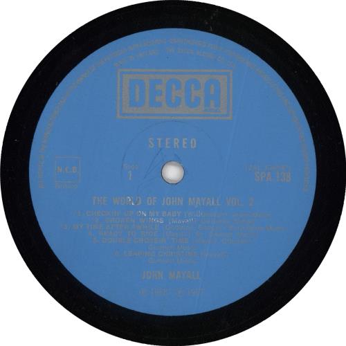 John Mayall The World Of John Mayall Vol. 2 vinyl LP album (LP record) UK JOMLPTH727939