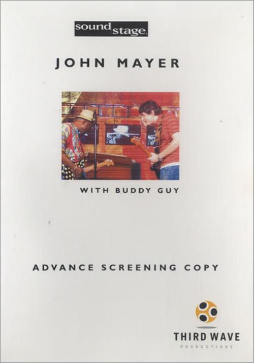 John Mayer Soundstage Advance Screener promo DVD-R US J/MDRSO485780