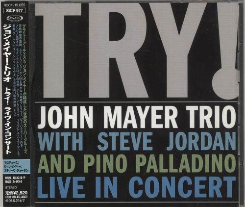 John Mayer Try CD album (CDLP) Japanese J/MCDTR736642