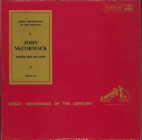 John McCormack Songs And Ballads vinyl LP album (LP record) UK J6HLPSO771487
