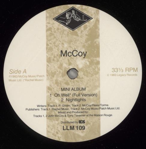 John McCoy McCoy vinyl LP album (LP record) UK KV5LPMC727470