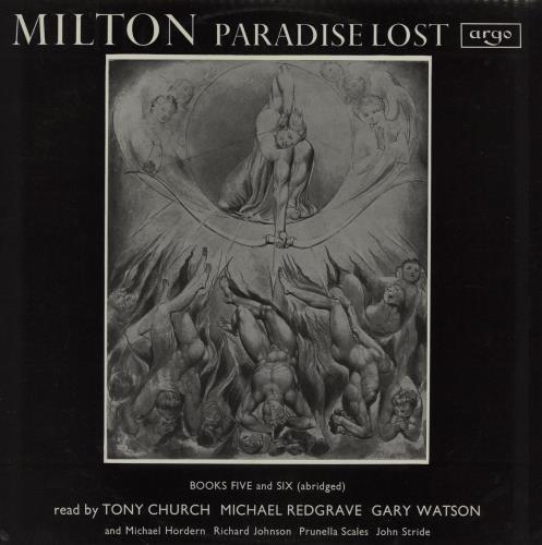 John Milton Paradise Lost: Books Five & Six (Abridged) vinyl LP album (LP record) UK 2YKLPPA761073