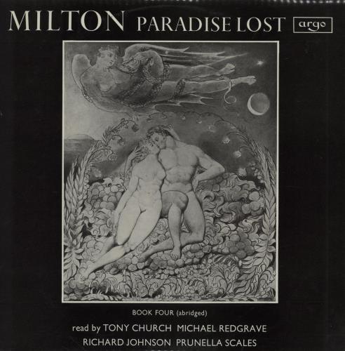 John Milton Paradise Lost: Books Three & Four (Abridged) vinyl LP album (LP record) UK 2YKLPPA760659
