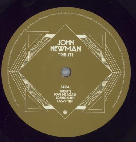 John Newman Tribute vinyl LP album (LP record) UK K8ILPTR822143