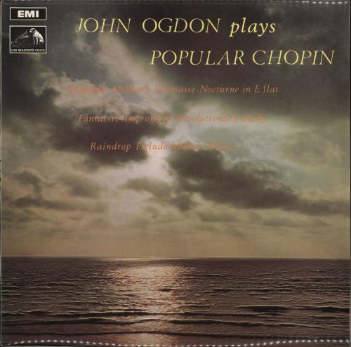 John Ogdon John Ogdon Plays Popular Chopin vinyl LP album (LP record) UK J57LPJO532906