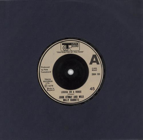 John Otway Louisa On A Horse 7" vinyl single (7 inch record / 45) UK JO-07LO732150