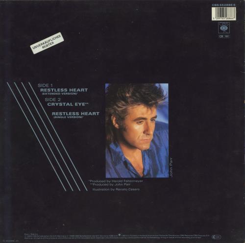 John Parr Restless Heart 12" vinyl single (12 inch record / Maxi-single) German JOP12RE808021