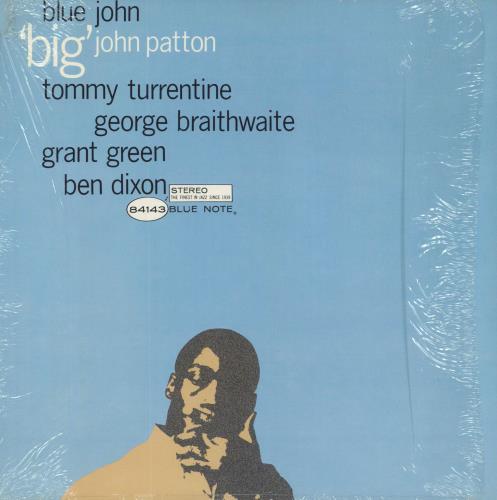 John Patton Blue John - Open Shrink vinyl LP album (LP record) French KVJLPBL805092