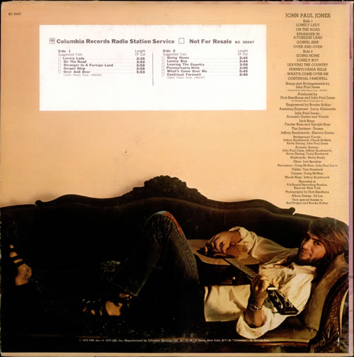 John Paul Jones John Paul Jones vinyl LP album (LP record) US JPJLPJO528698