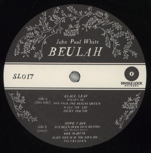 John Paul White Beulah vinyl LP album (LP record) US 92LLPBE883000