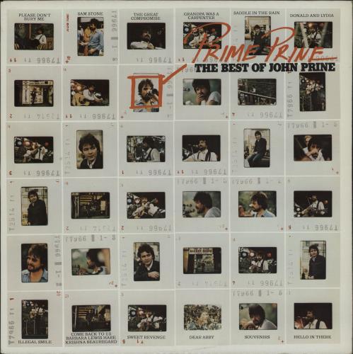John Prine Prime Prine vinyl LP album (LP record) US PRNLPPR763738