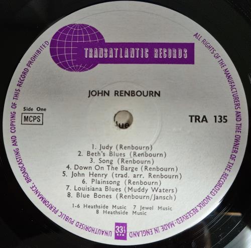 John Renbourn John Renbourn - 1st - EX vinyl LP album (LP record) UK JRBLPJO765383
