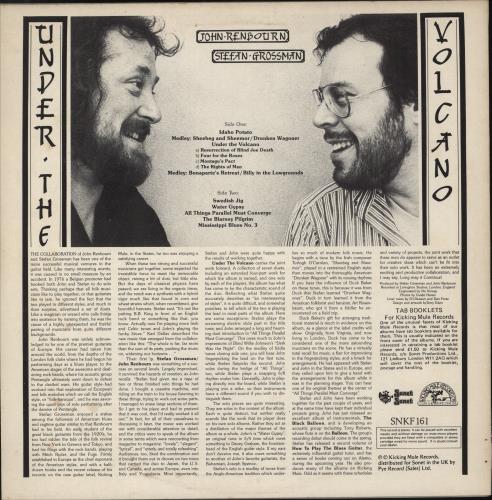 John Renbourn Under The Volcano vinyl LP album (LP record) UK JRBLPUN374483