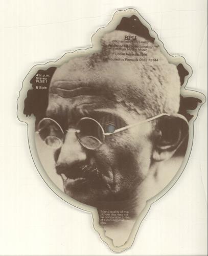 John Richardson Mahatma Gandhi Knew shaped picture disc (picture disc vinyl record) UK QQYSHMA695402