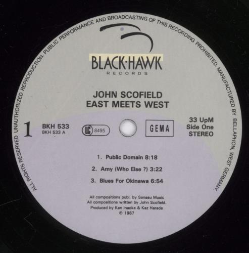 John Scofield East Meets West vinyl LP album (LP record) German JO2LPEA892523