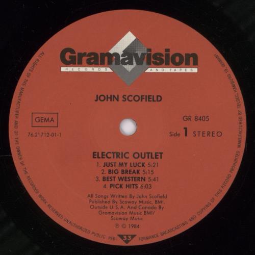 John Scofield Electric Outlet vinyl LP album (LP record) German JO2LPEL319064