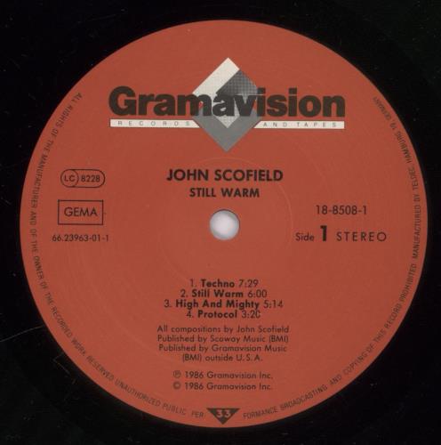 John Scofield Still Warm vinyl LP album (LP record) German JO2LPST319052