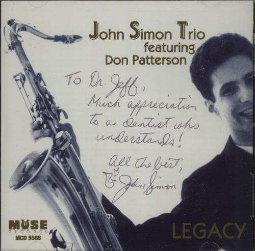 John Simon (Jazz) Legacy CD album (CDLP) US OXPCDLE669129