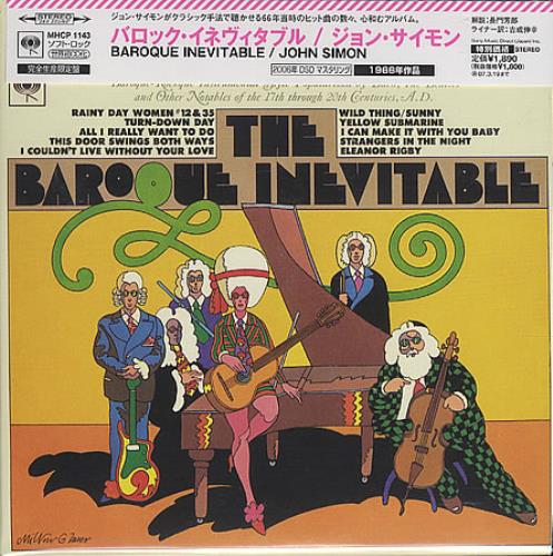 John Simon The Baroque Inevitable CD album (CDLP) Japanese JSICDTH400798