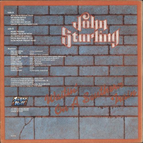 John Starling Waitin' On A Southern Train vinyl LP album (LP record) US ZVNLPWA720383