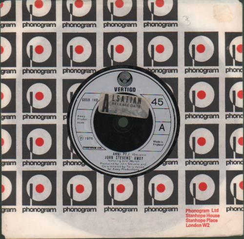 John Stevens Anni - advance 7" vinyl single (7 inch record / 45) UK JHS07AN679644