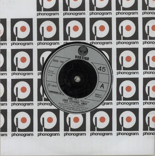 John Stevens Anni 7" vinyl single (7 inch record / 45) UK JHS07AN680550