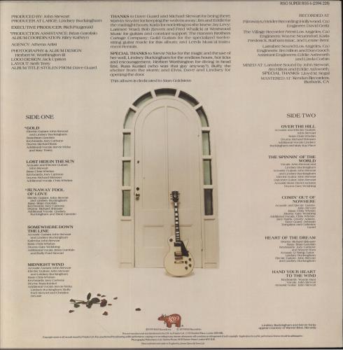 John Stewart Bombs Away Dream Babies - hype sticker vinyl LP album (LP record) UK JSWLPBO858132