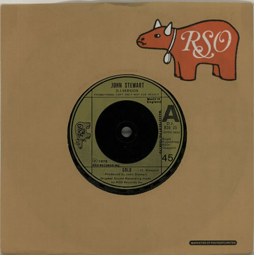 John Stewart Gold 7" vinyl single (7 inch record / 45) UK JSW07GO637157