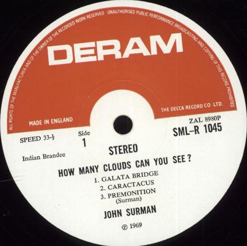 John Surman How Many Clouds Can You See? - 1st vinyl LP album (LP record) UK JDTLPHO702874
