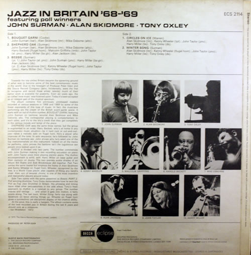 John Surman Jazz In Britain '68-'69 vinyl LP album (LP record) UK JDTLPJA416486