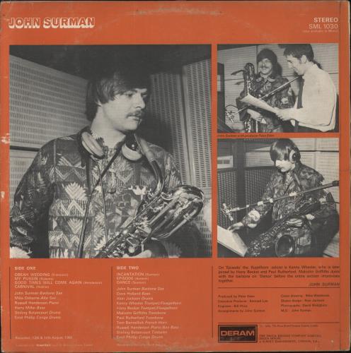 John Surman John Surman - VG/EX vinyl LP album (LP record) UK JDTLPJO860445