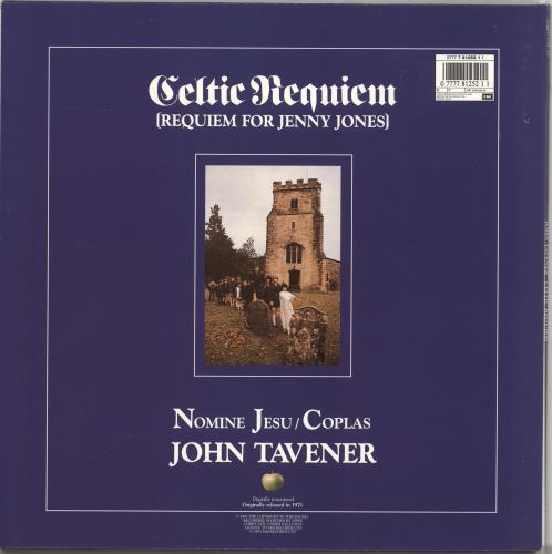 John Tavener Celtic Requiem vinyl LP album (LP record) UK TVRLPCE706472
