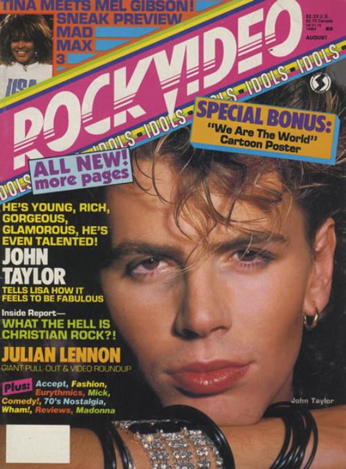 John Taylor Rock Video magazine UK DDJMARO433294
