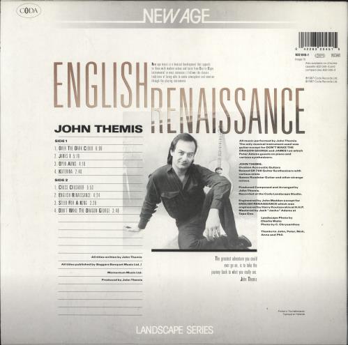 John Themis English Renaissance vinyl LP album (LP record) UK OHTLPEN772949