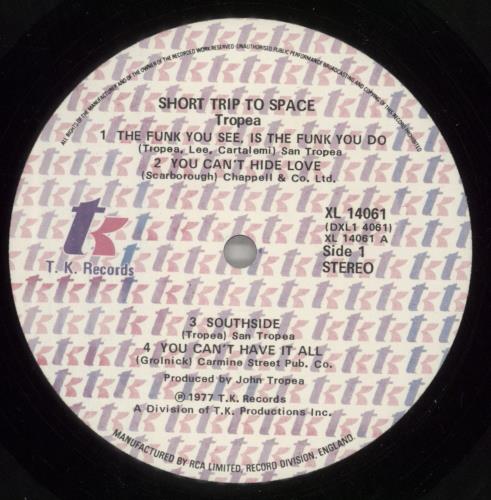 John Tropea Short Trip To Space vinyl LP album (LP record) UK TRJLPSH740321