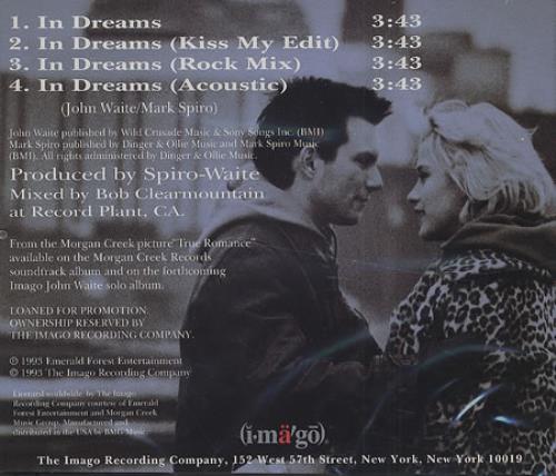 John Waite In Dreams CD single (CD5 / 5") US JWAC5IN411451