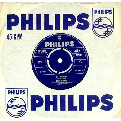 John Walker If I Promise 7" vinyl single (7 inch record / 45) UK JLK07IF296862