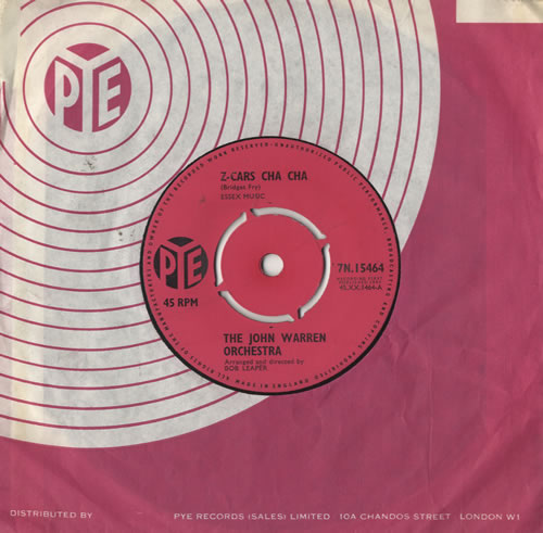 John Warren Z-Cars Cha Cha 7" vinyl single (7 inch record / 45) UK JW407ZC483810